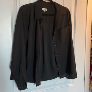 Black "silk" button down Frank & Oak